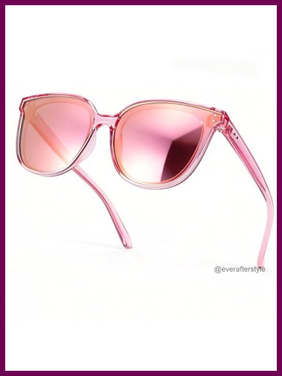 Accessories - Oversized Polarized Cat Eye Sunglasses UV400 Full Frame TAC Lens